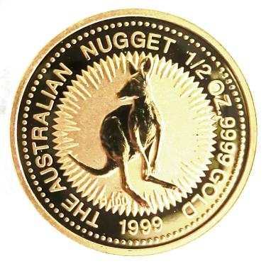 Kangaroo Nugget Goldmünze 1999 - 1/2 Unze