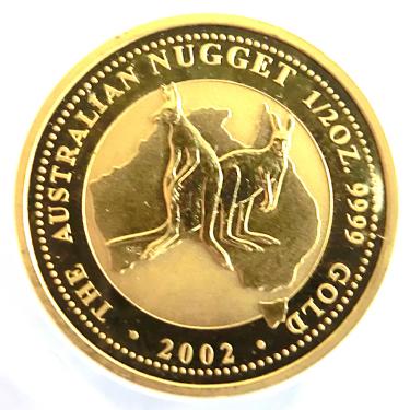 Kangaroo Nugget Goldmünze 2002 - 1/2 Unze