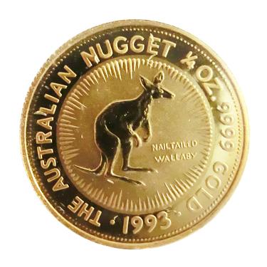 Kangaroo Nugget Goldmünze 1993 - 1/4 Unze