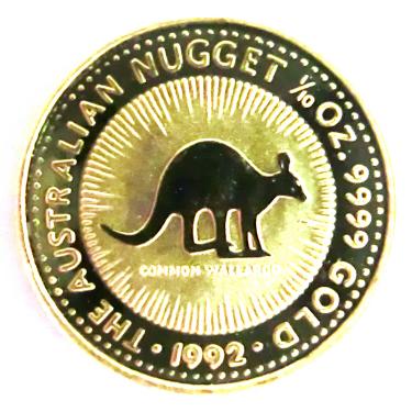 Kangaroo Nugget Goldmünze 1992 - 1/10 Unze