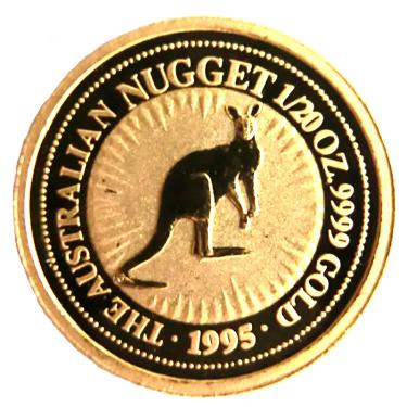 Kangaroo Nugget Goldmünze 1995 - 1/20 Unze