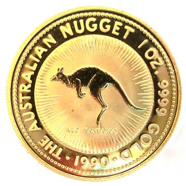 Kangaroo Nugget Goldmünze 1990 - 1 Unze