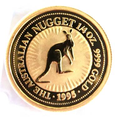 Kangaroo Nugget Goldmünze 1995 - 1/4 Unze