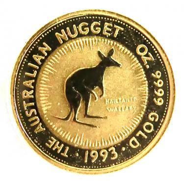 Kangaroo Nugget Goldmünze 1993 - 1/20 Unze