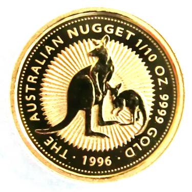 Kangaroo Nugget Goldmünze 1996 - 1/10 Unze