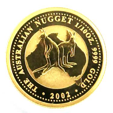 Kangaroo Nugget Goldmünze 2002 - 1/10 Unze