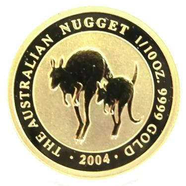 Kangaroo Nugget Goldmünze 2004 - 1/10 Unze