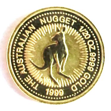 Kangaroo Nugget Goldmünze 1999 - 1/20 Unze
