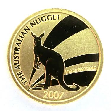 Kangaroo Nugget Goldmünze 2007 - 1/10 Unze