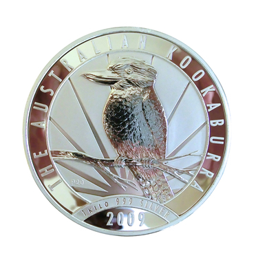 Silbermünze Kookaburra 2009 - 1 Kilo 999 Feinsilber