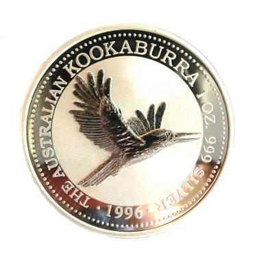 Silbermünze Kookaburra 1996 - 1 Unze 999 Feinsilber