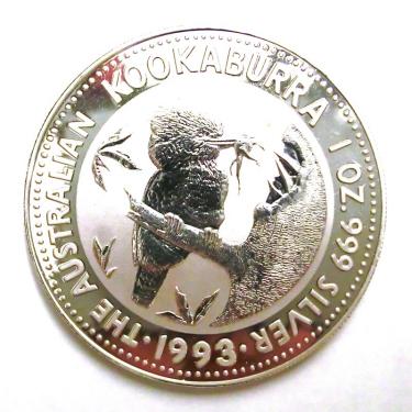 Silbermünze Kookaburra 1993 - 1 Unze 999 Feinsilber