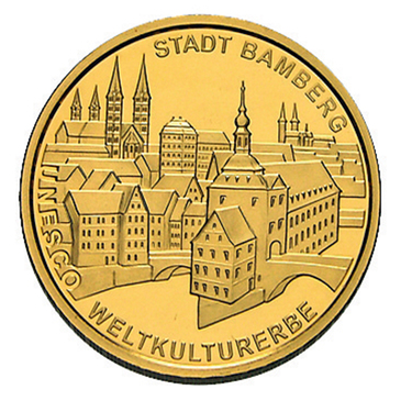Goldmünze 2004 - 1/2 Unze - Bamberg - 100 Euro - Feingold