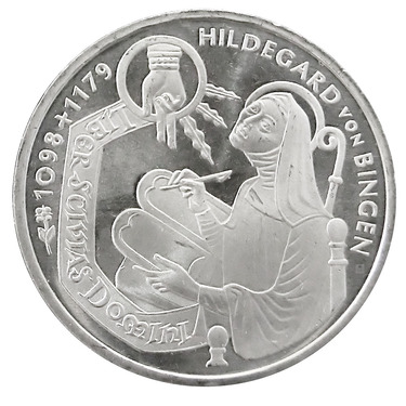 10 Mark Silbermünze 1998 Hildegard von Bingen - J.468