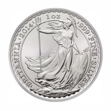 Englische Britannia Silbermünze 2014 - 1 Unze