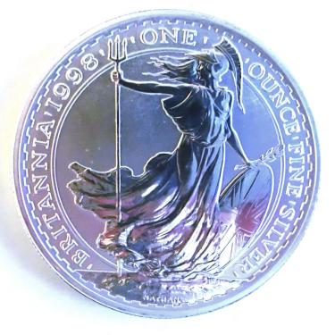 Englische Britannia Silbermünze 1998 - 1 Unze