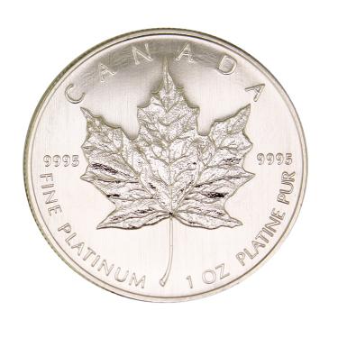 Platinmünze Maple Leaf - 1/10 Unze - 5 Dollar