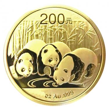 China Panda Goldmünze 2013 - 1/2 Unze in Original-Folie