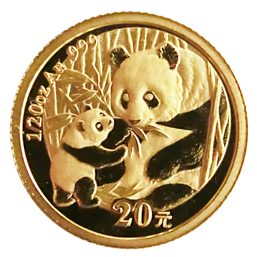 China Panda Goldmnze 2005 - 1/20 Unze