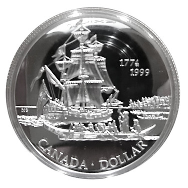 Canada Silberdollar Queen Charlotte Islands 1774 - 1999 prooflike