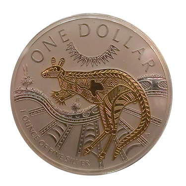 Silbermünze Kangaroo 2003 - 1 Unze gildet