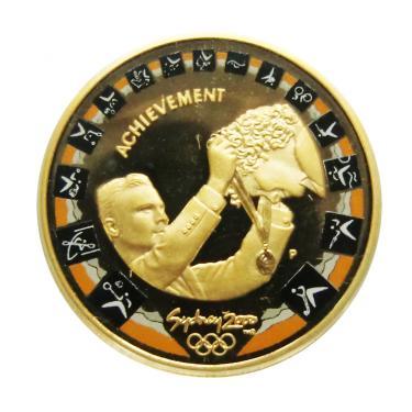 Australische Goldmünze Olympia Sydney 2000 verschiedene Motive - coloriert