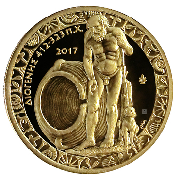 Goldmünze 200 Euro Griechenland Diogenes 2017 PP