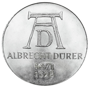 5 Mark Silbermünze 1971 Dürer - J.410