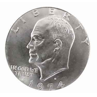 USA Münze 1 Dollar Eisenhower 1974 CuNi