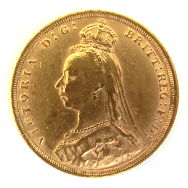 2 Pfund Sovereign Victoria Krone Goldmünze 1887
