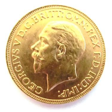 1 Pfund Sovereign Georg V Goldmnze 1910 - 1936