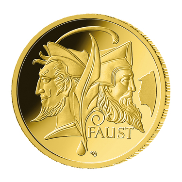 100 Euro Goldmnze 2023 Meisterwerke der Deutschen Literatur - Faust