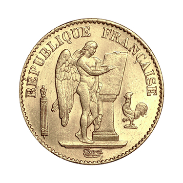 Frankreich stehender Engel Goldmnze - 5,80 Gramm Gold