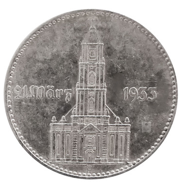 2 Mark Silbermünze Garnisonskirche 1934 - J.355