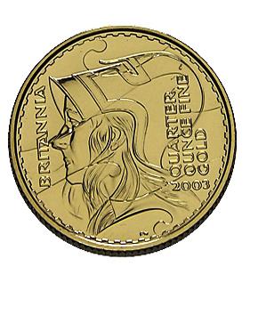Englische Britannia Goldmünze diverse Jahrgänge 916 Gold - 1/4 Unze