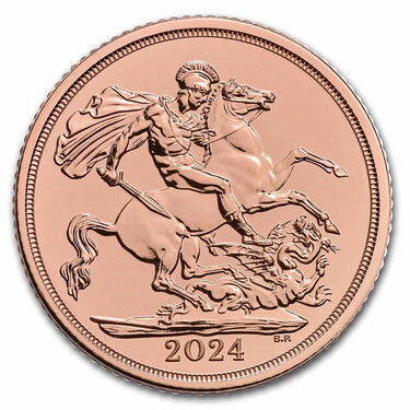 1 Pfund Sovereign Charles III Goldmnze - 2024