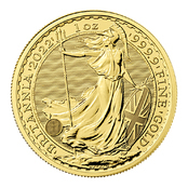 Englische Britannia Goldmünze 2022 - 999,9 Gold - 1/4 Unze