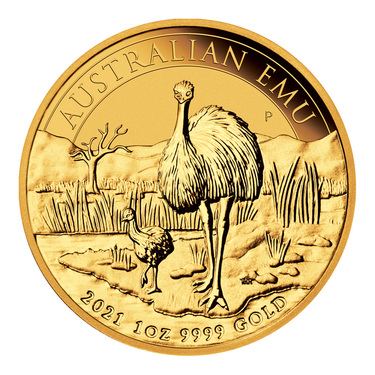 Goldmünze Emu 2021 - 1 Unze limitiert - Feingold