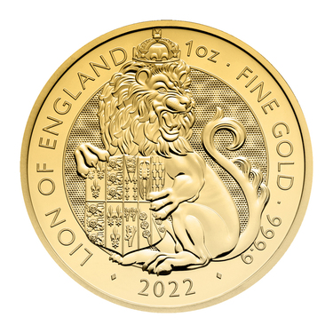 Goldmünze Gold Lion of England 1 oz - Royal Tudor Beasts 2022