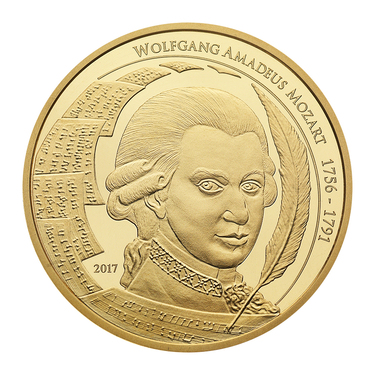 Goldmünze Mozart Coin 2017 - 1 Unze