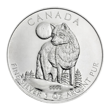 Silbermünze Canada Wolf 2011 - 1 Unze