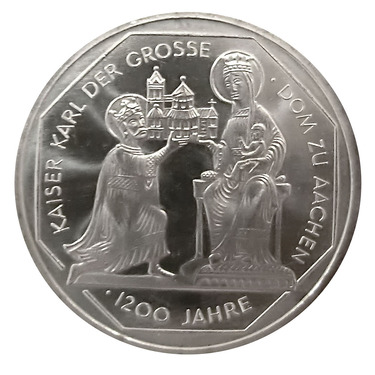 10 Mark Silbermünze 2000 Karl der Große - J.475