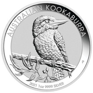 Silbermünze Kookaburra 2021 - 1 Unze Feinsilber