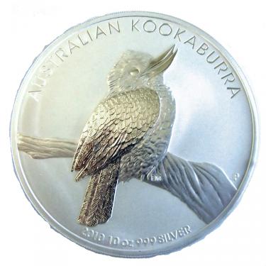 Silbermünze Kookaburra 2010 - 10 Unzen 999 Feinsilber