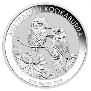 Silbermünze Kookaburra 2013 - 10 Unzen 999 Feinsilber