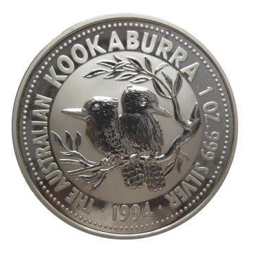 Silbermünze Kookaburra 1994 - 1 Unze 999 Feinsilber