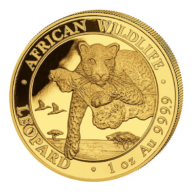 Goldmünze Somalia African Wildlife Leopard 2020 1 Unze
