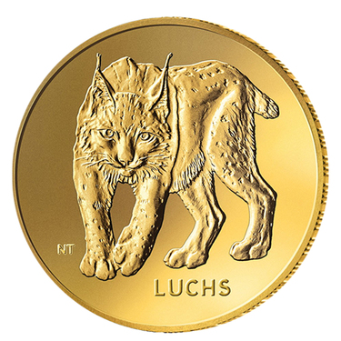 Rückkehr der Wildtiere Luchs 2025 Goldmünze - 20 Euro - Prägestätte A