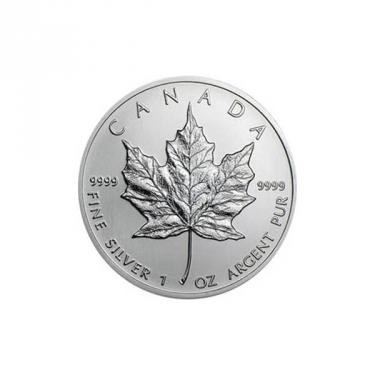 Silbermünze Maple Leaf 1996 - 1 Unze 999 Feinsilber