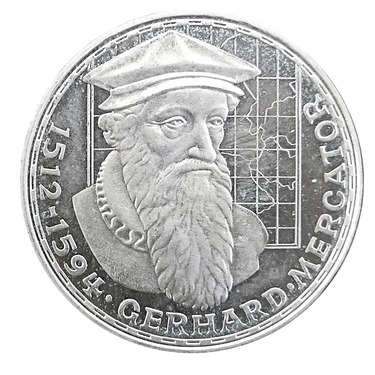 5 Mark Silbermünze 1969 Mercator - J.400